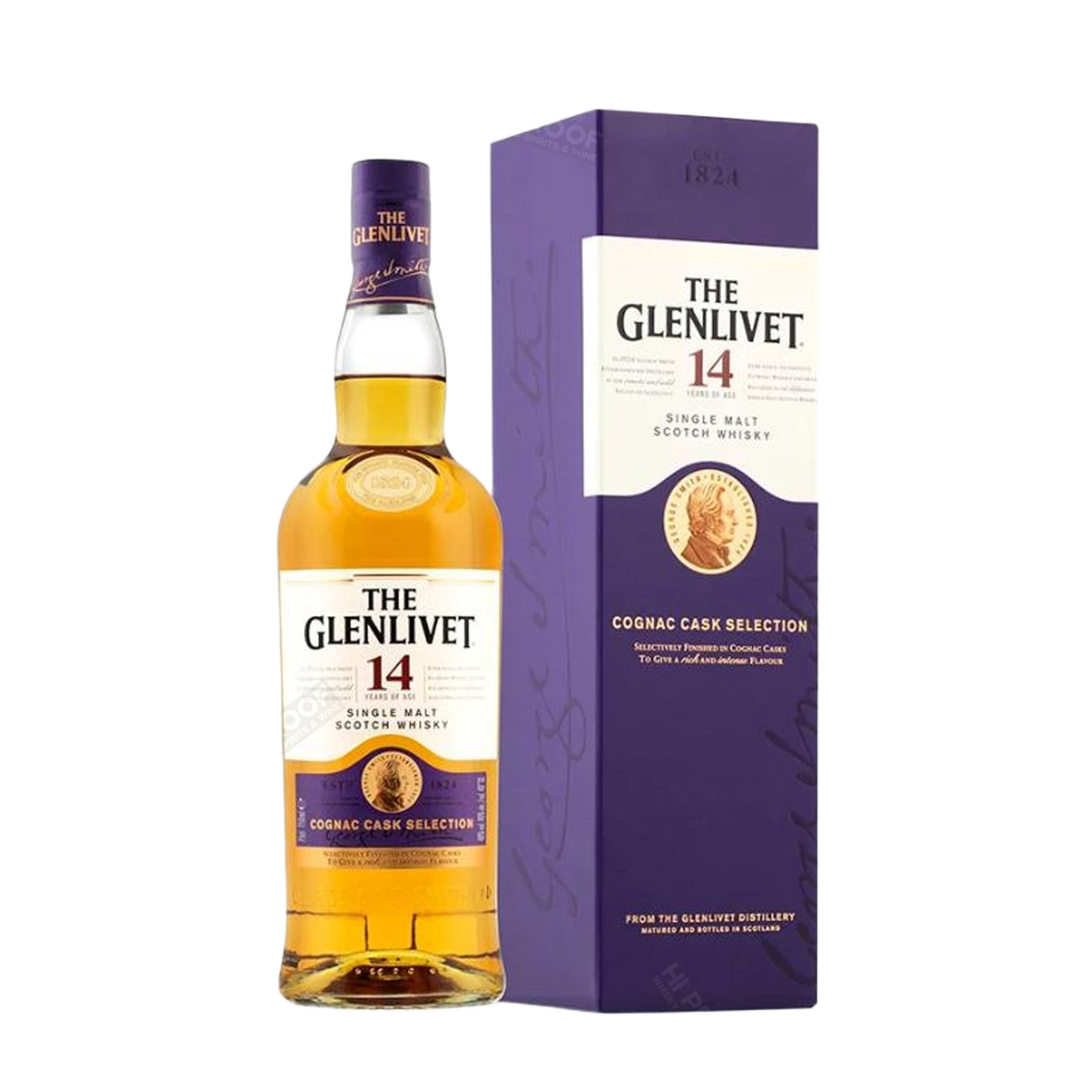 Glenlivet 14 Year Cognac Cask Single Malt Scotch 750ml