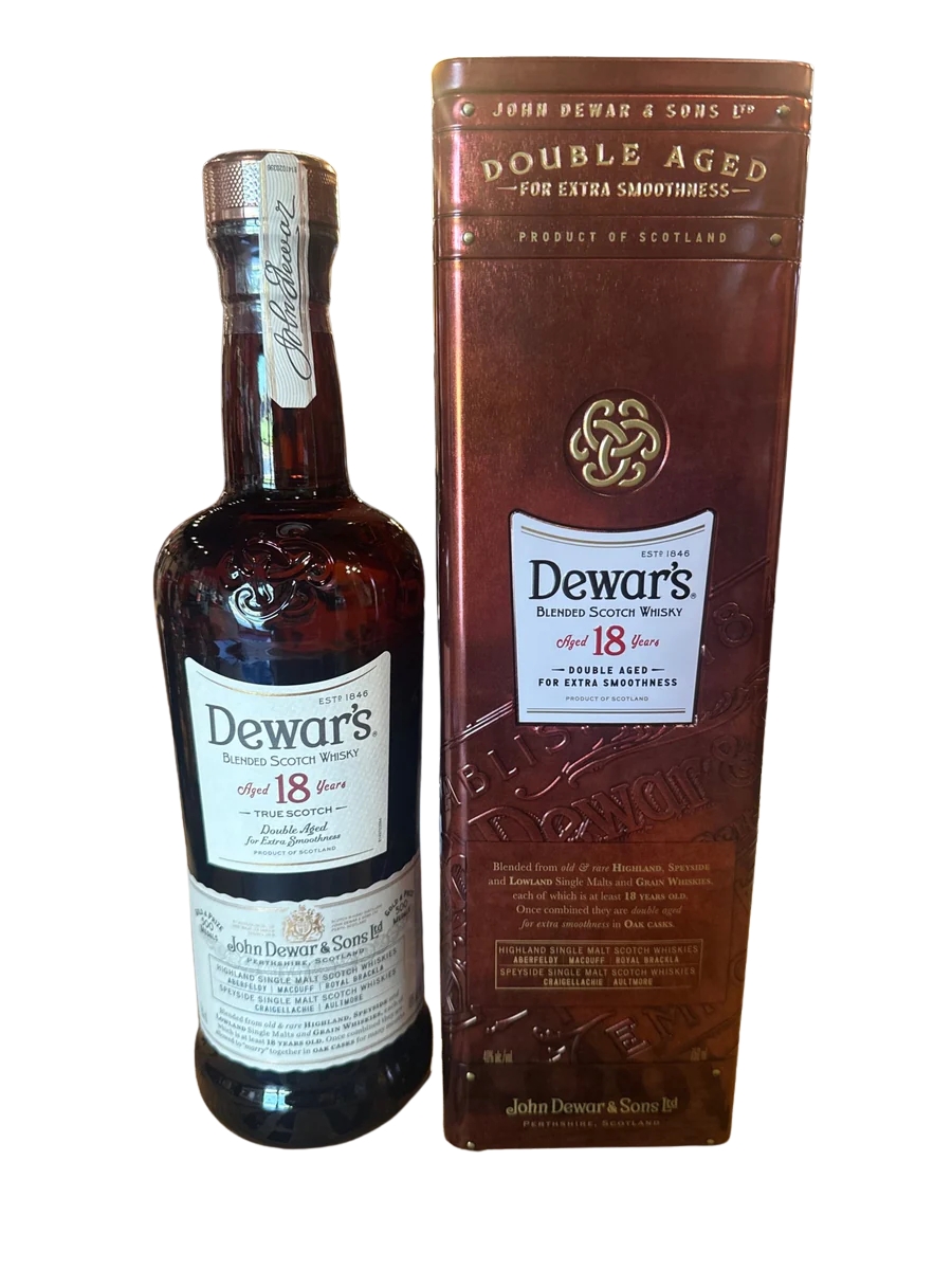 Dewars 18 Year Double Aged Blended Scotch Whisky 750ml