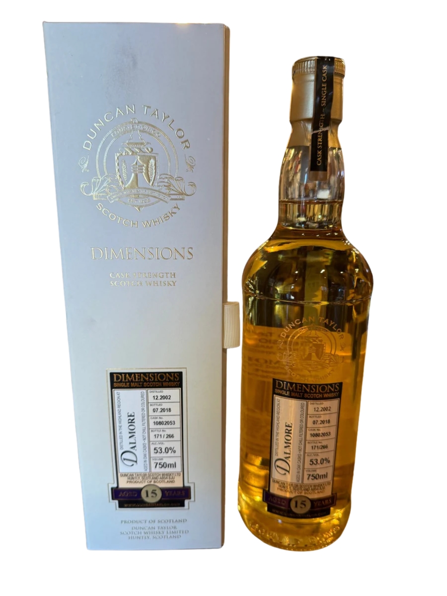 Dimensions Dalmore 2002 15 Year Cask#10802053 53% 750ml