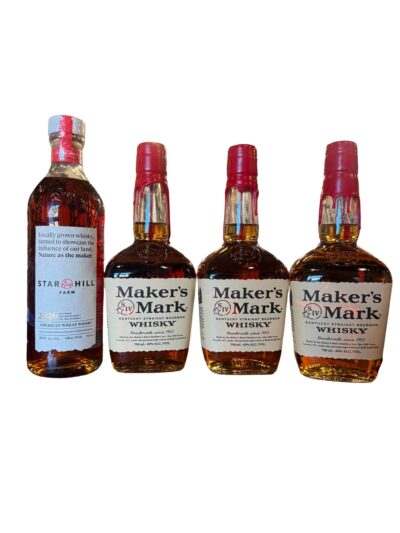 Maker's Mark Star Hill Farm Wheat Whisky 2026 116.4 Proof 750ml + 3 bottles of Maker's Mark Bourbon bundle