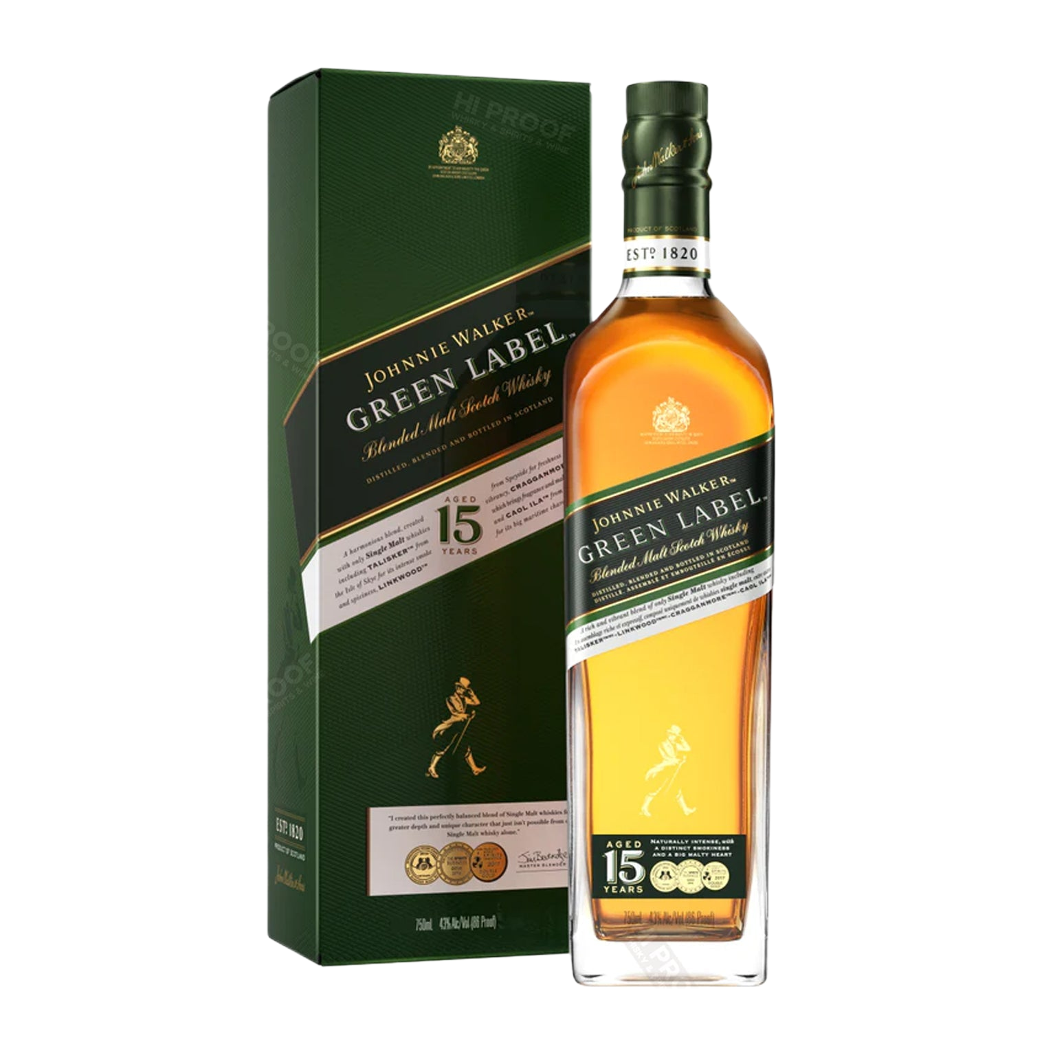 Johnnie Walker Green Label 15 Year Scotch 750ml