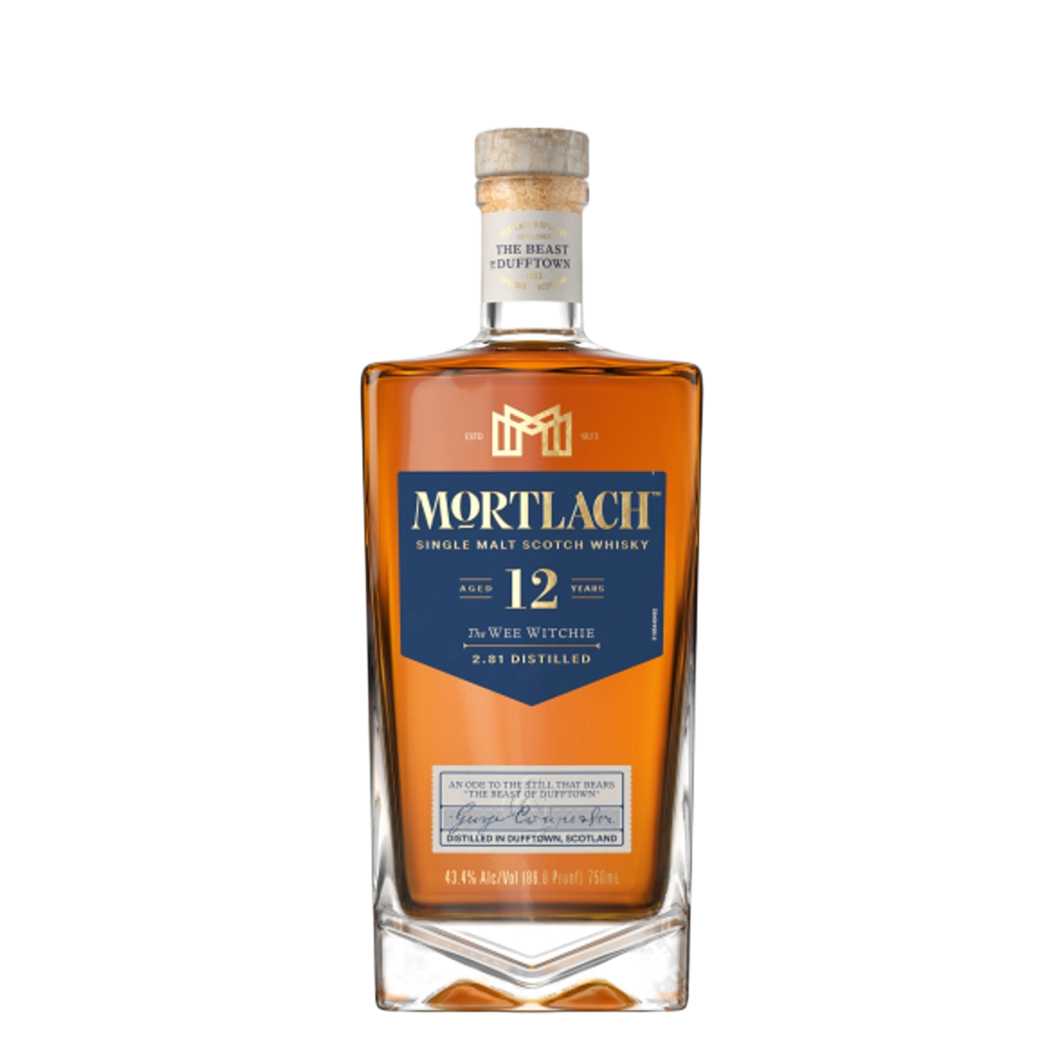 Mortlach "the Wee Witchie" 12 Year Old Single Malt Scotch Whisky 750ml