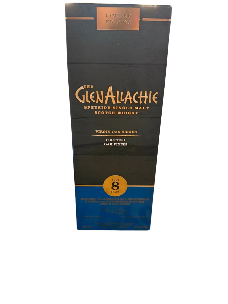 The Glenallachie 8 Year Virgin Oak Series Scottish Oak Finish Single Malt Whisky 48% Alc 700ml