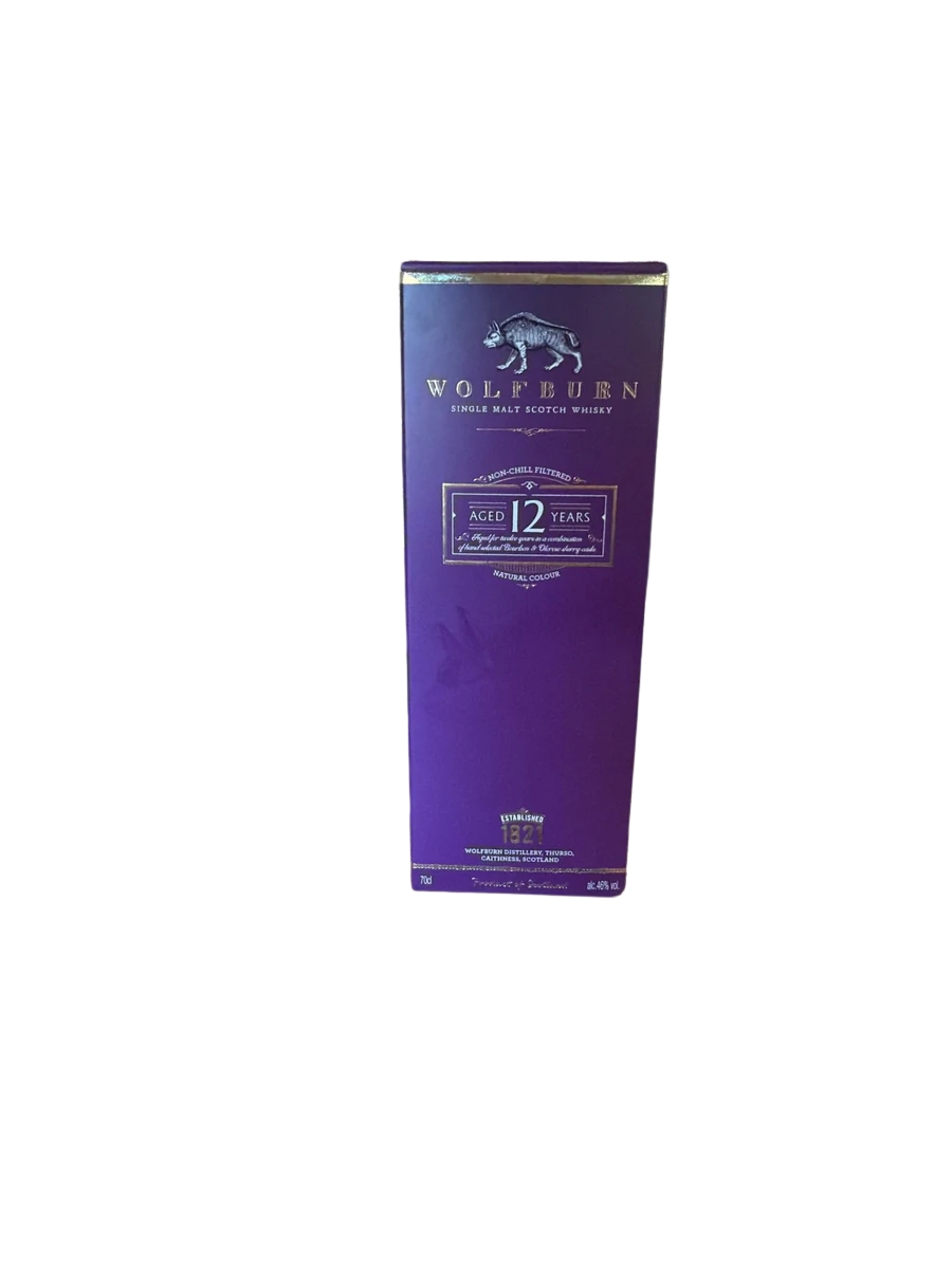 Wolfburn 12 Year Single Malt Scotch Whisky 46% Alc 700ml