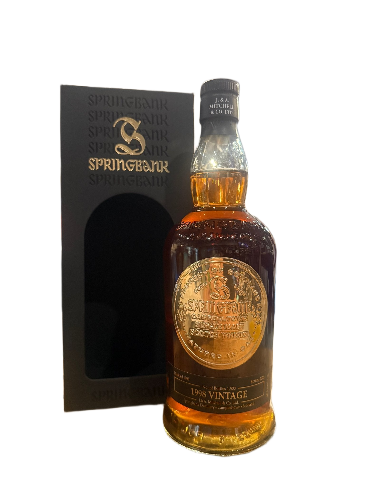 Springbank 1998 Vintage 96.6 Proof Single Malt Scotch Whisky 700ml