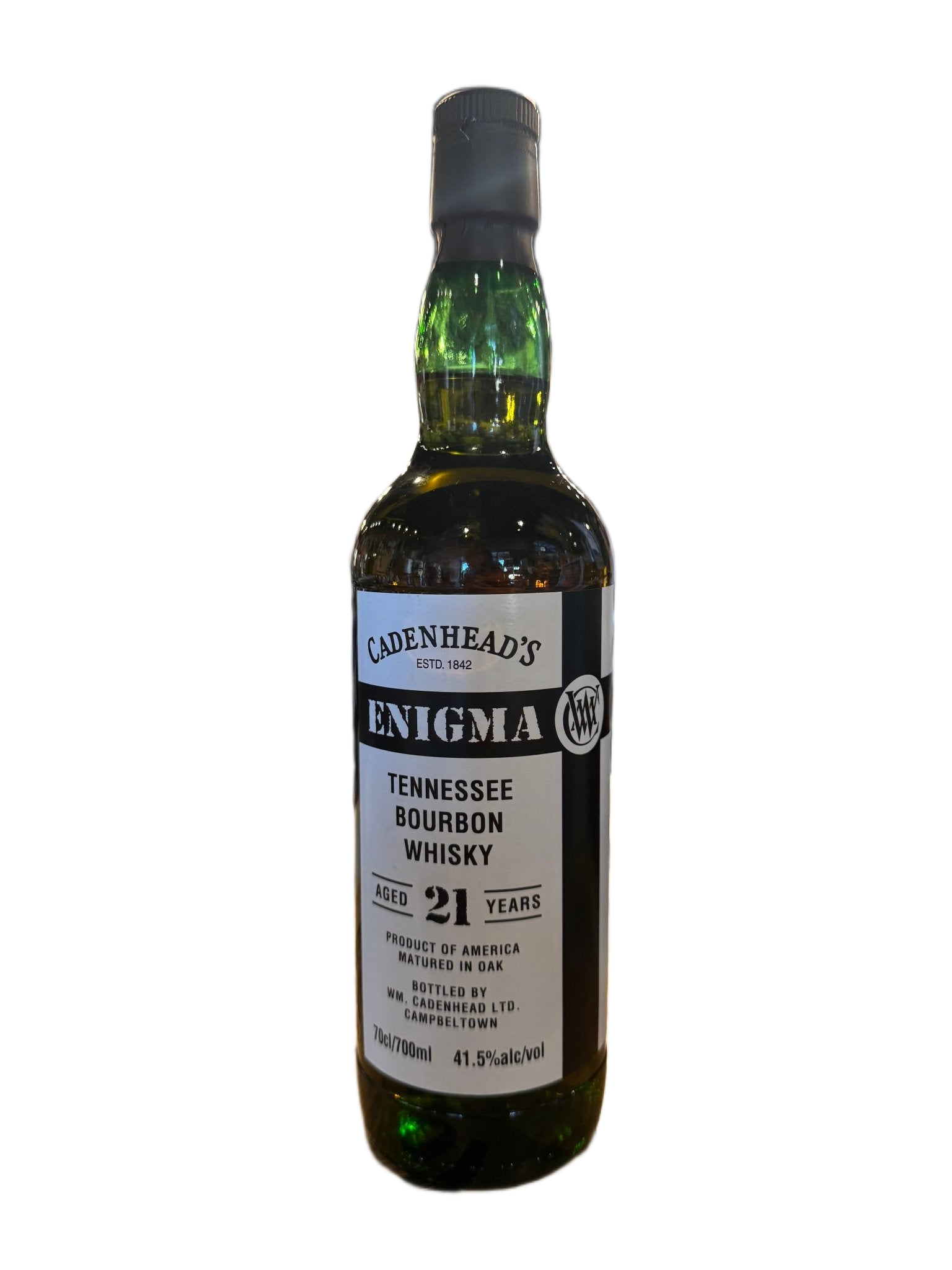 Cadenhead's Enigma 2003 Tennessee Bourbon 21 Year Single Malt Whisky 700ml