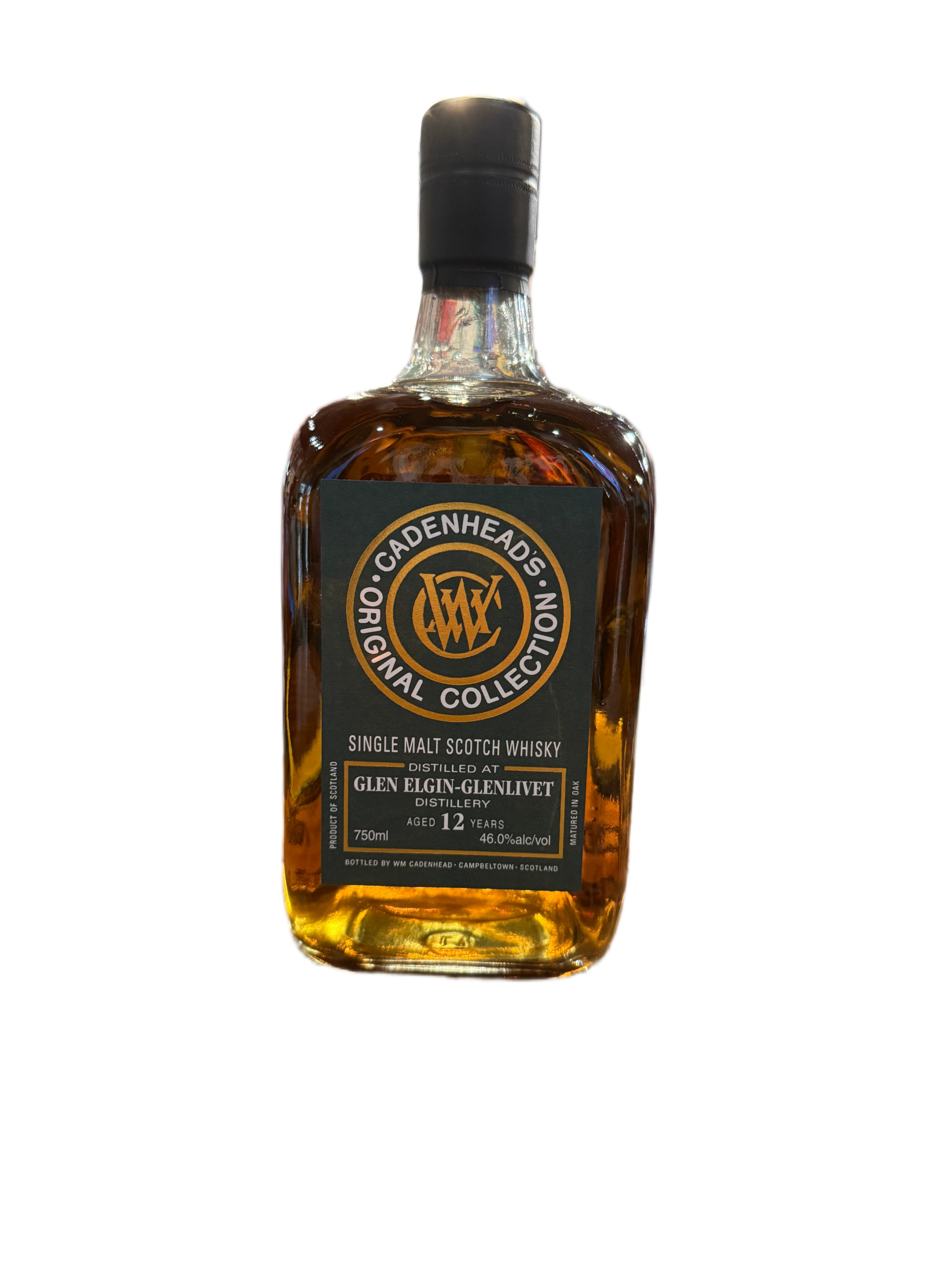 Cadenhead's 2012 Glen Elgin-glenlivet 12 Year Single Malt Whisky 700ml