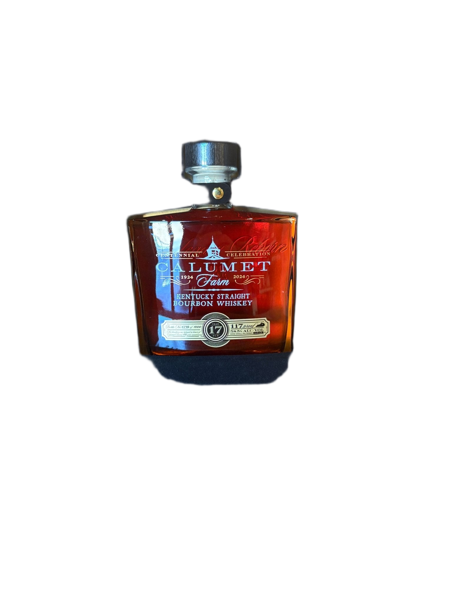 Calumet Farm 17-year Bourbon Glass Decanter 117 Proof (750 ml)