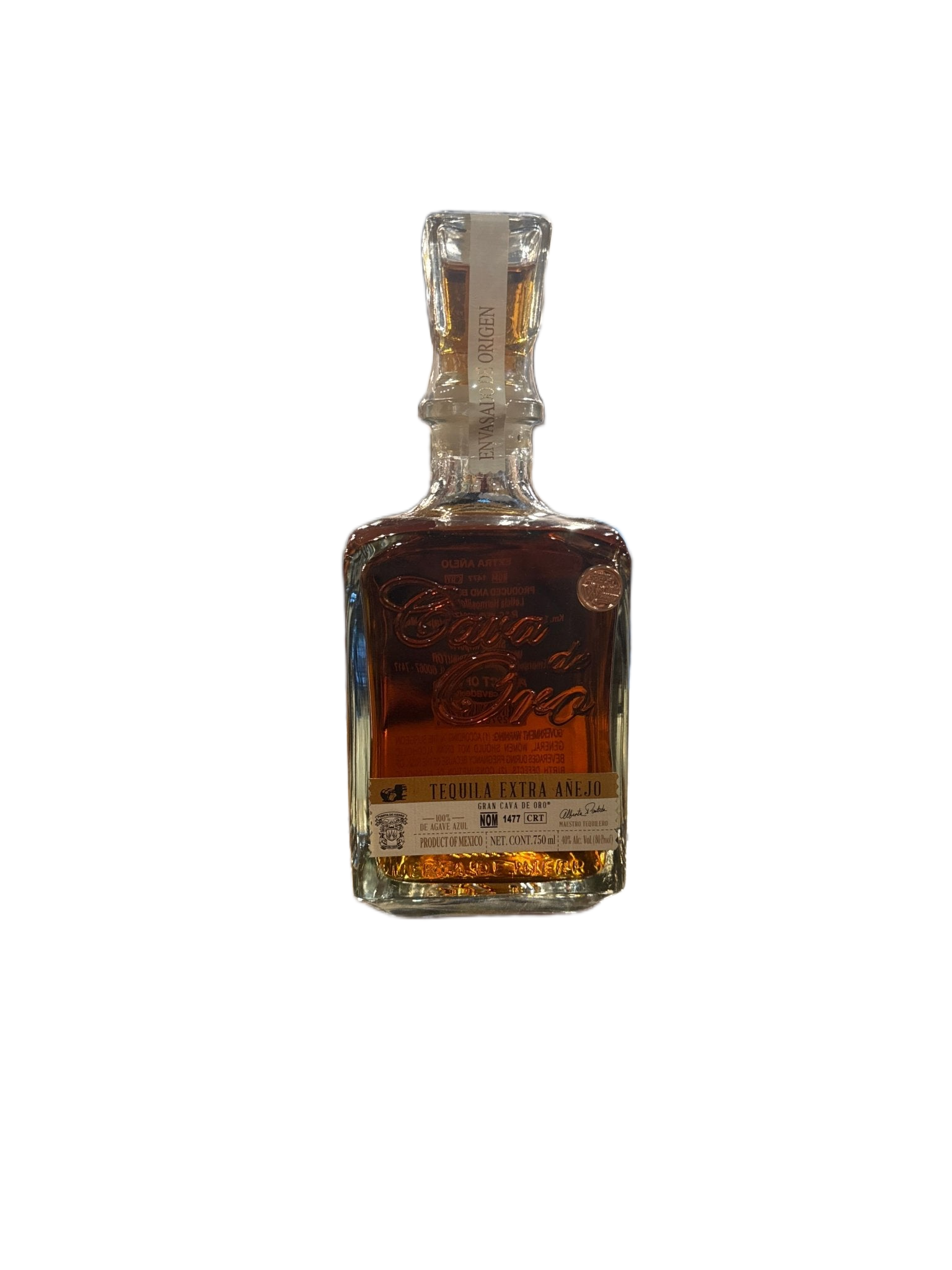 Cava De Oro Tequila Extra Anejo 750ml