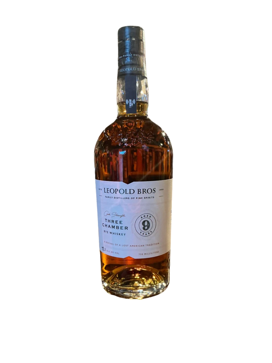 Leopold Bros 9 Year Three Chamber Rye Whisky 109 Proof 750ml