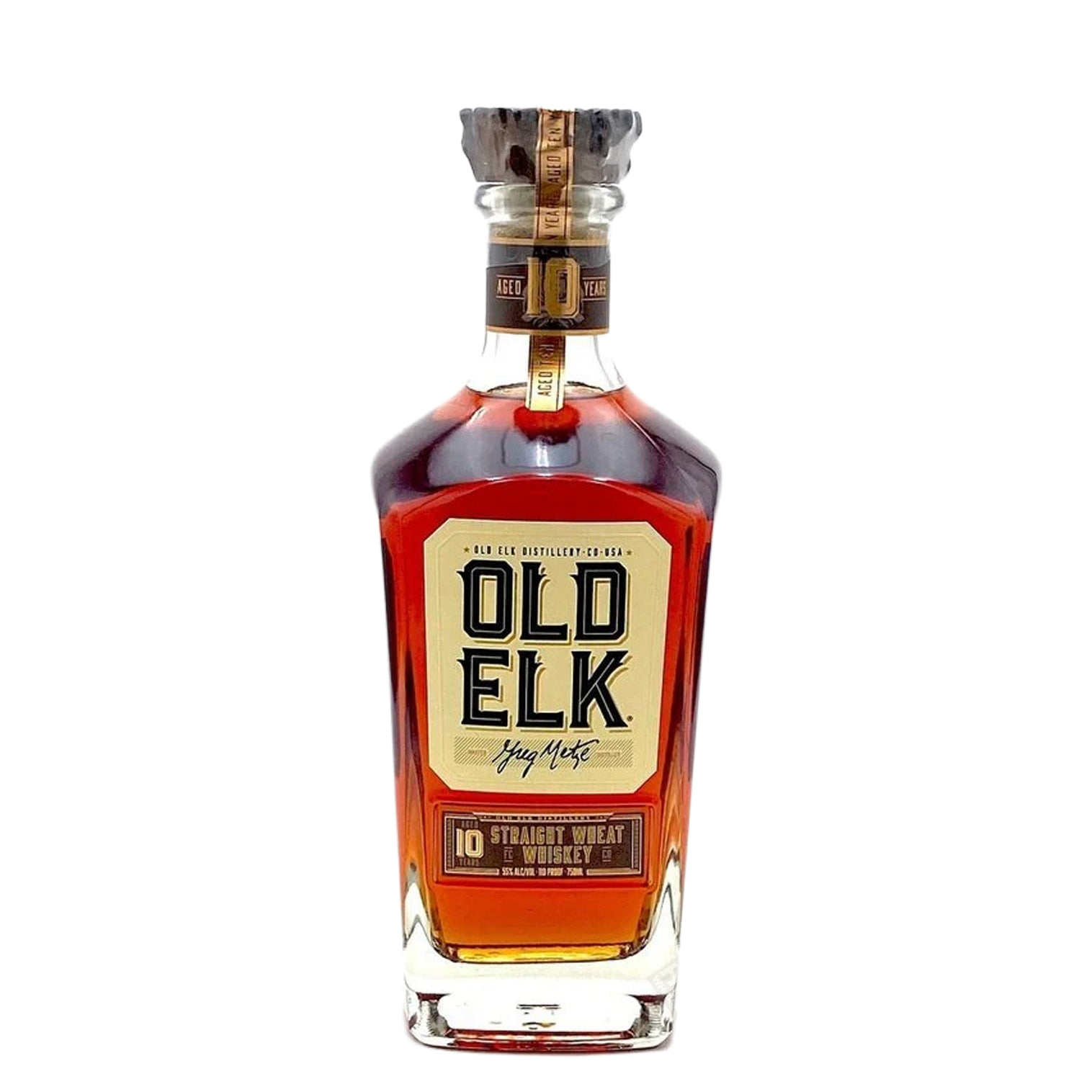 Old Elk 10 Year Old Straight Wheat Whiskey 110 Proof 750ml