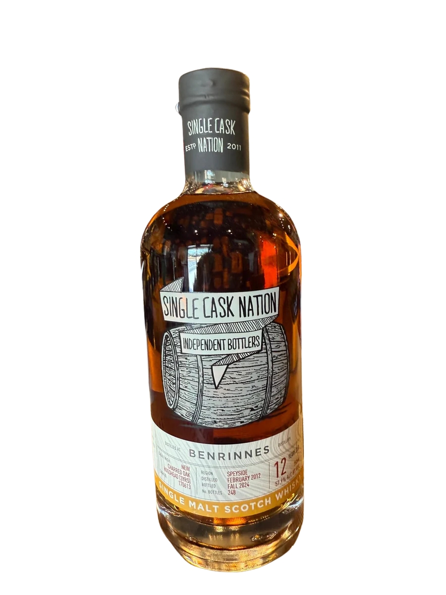 The Single Cask Nation Benrinnes 2012 12 Year Cask#170613 57.9% Alc 750ml