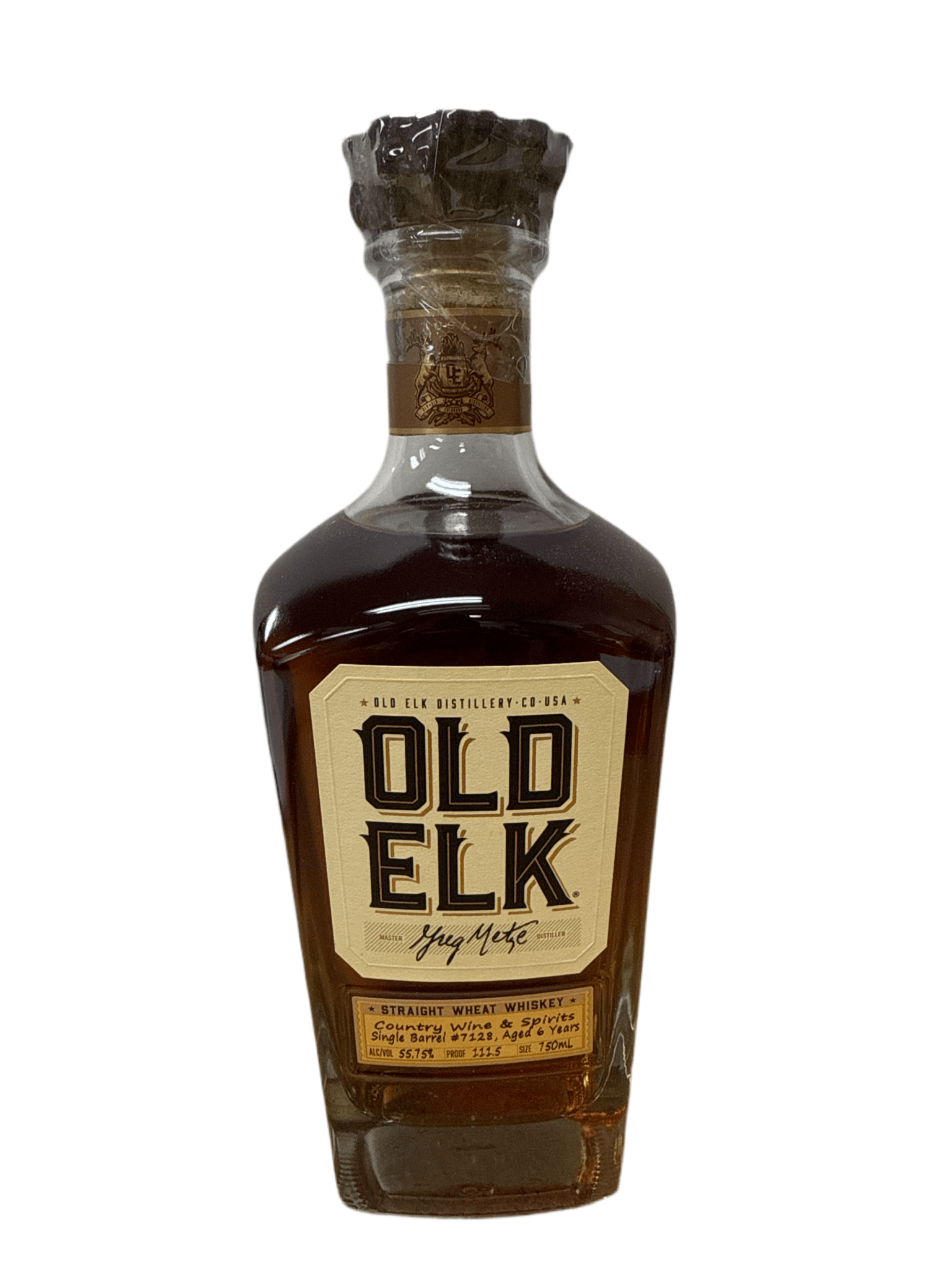 Old Elk Straight Wheat 6 Year 111.5 Proof Barrel #7128 750ml