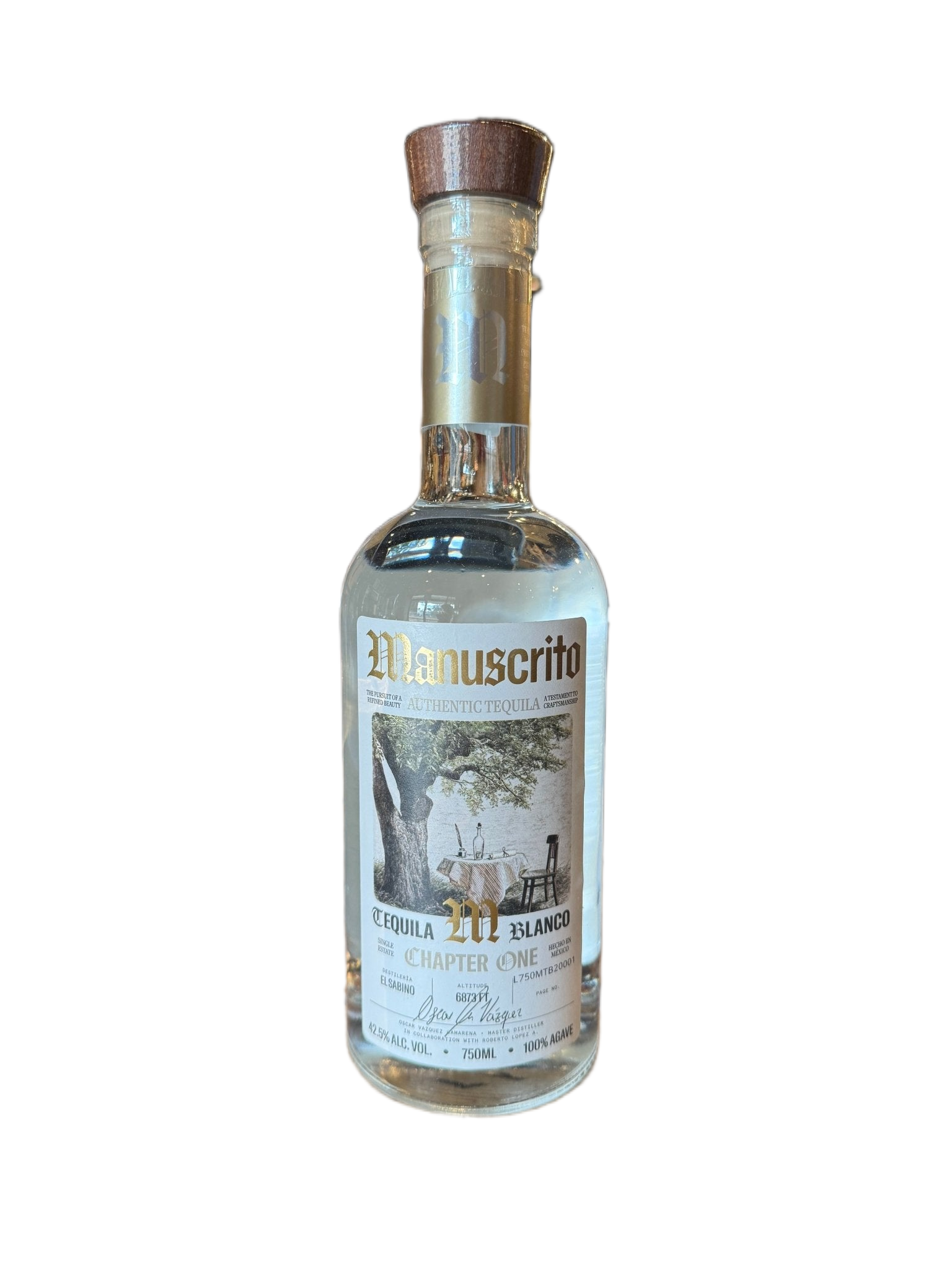 Manuscrito Tequila Blanco 42.5% Alc 750ml (Chapter 1)