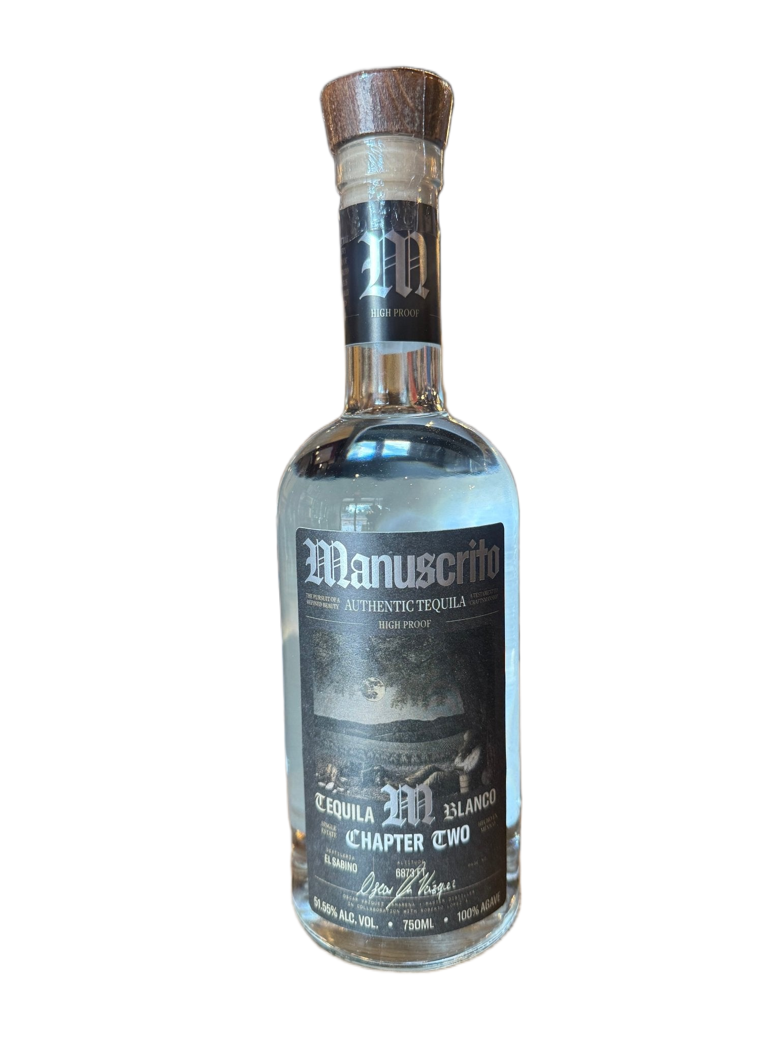 Manuscrito Tequila Blanco 51.55% Alc 750ml (Chapter 2)