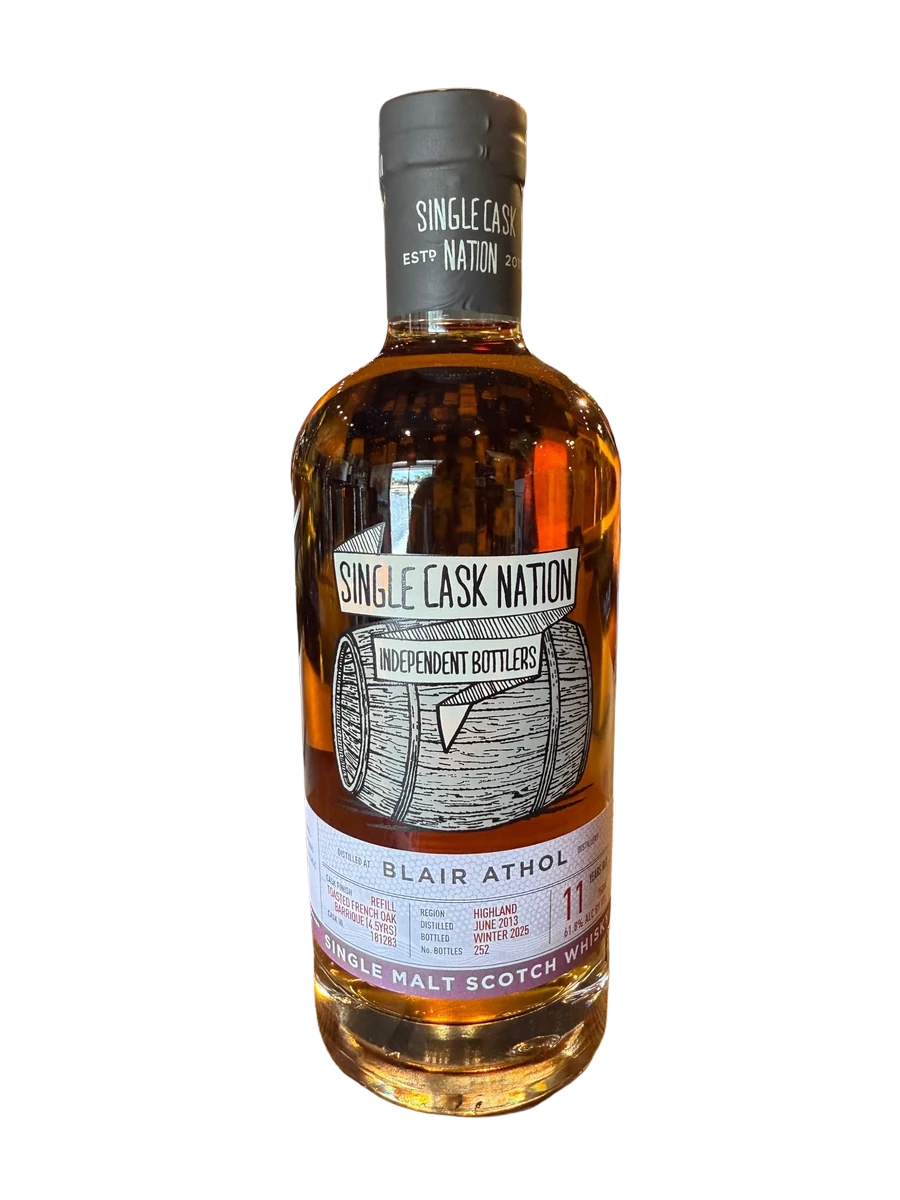 The Single Cask Nation Blair Athol 2013 11 Year Cask#181283 61.8% Alc 750ml
