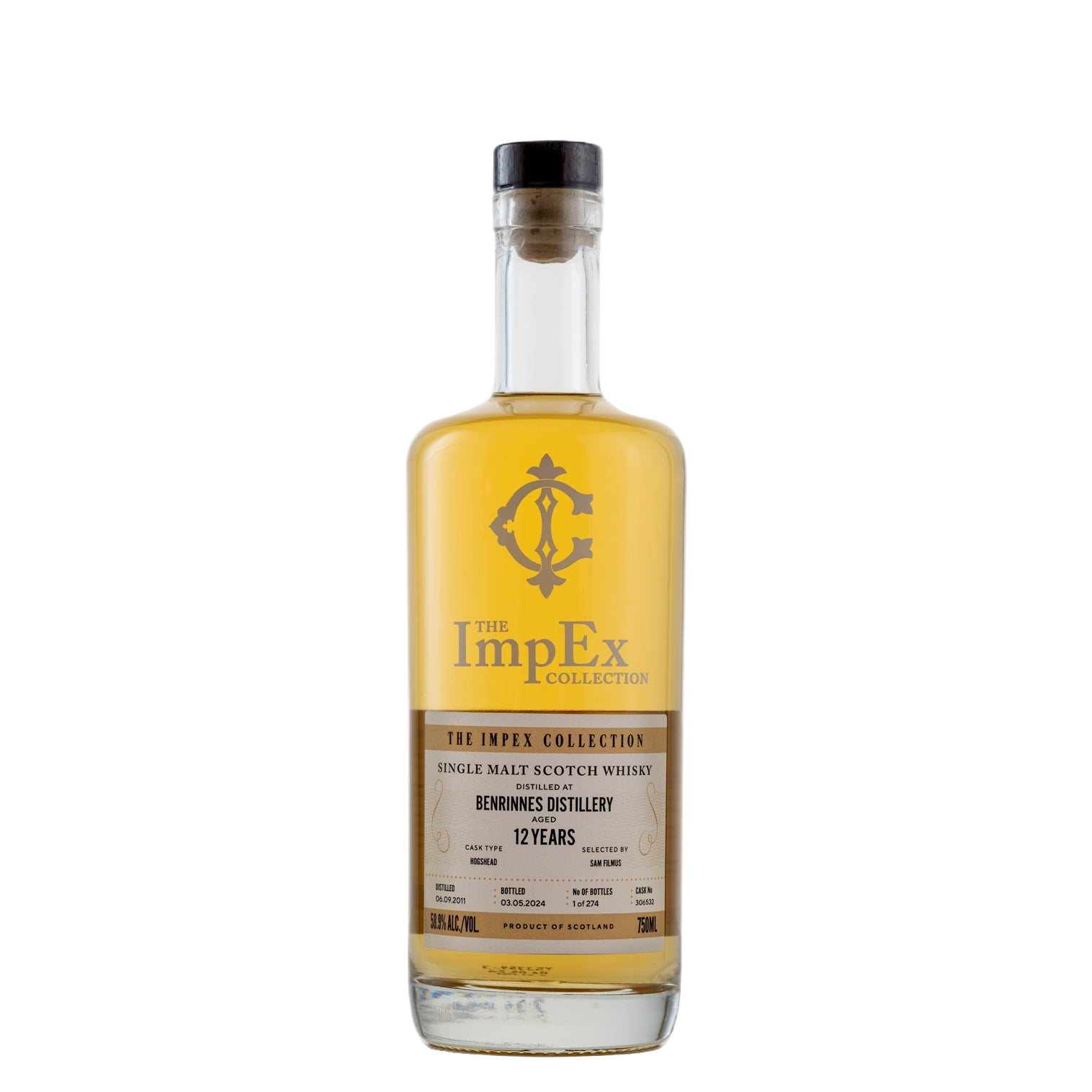 The Impex Collection Benrinnes Distillery 2011 12 Year Old Single Malt Whisky 750ml