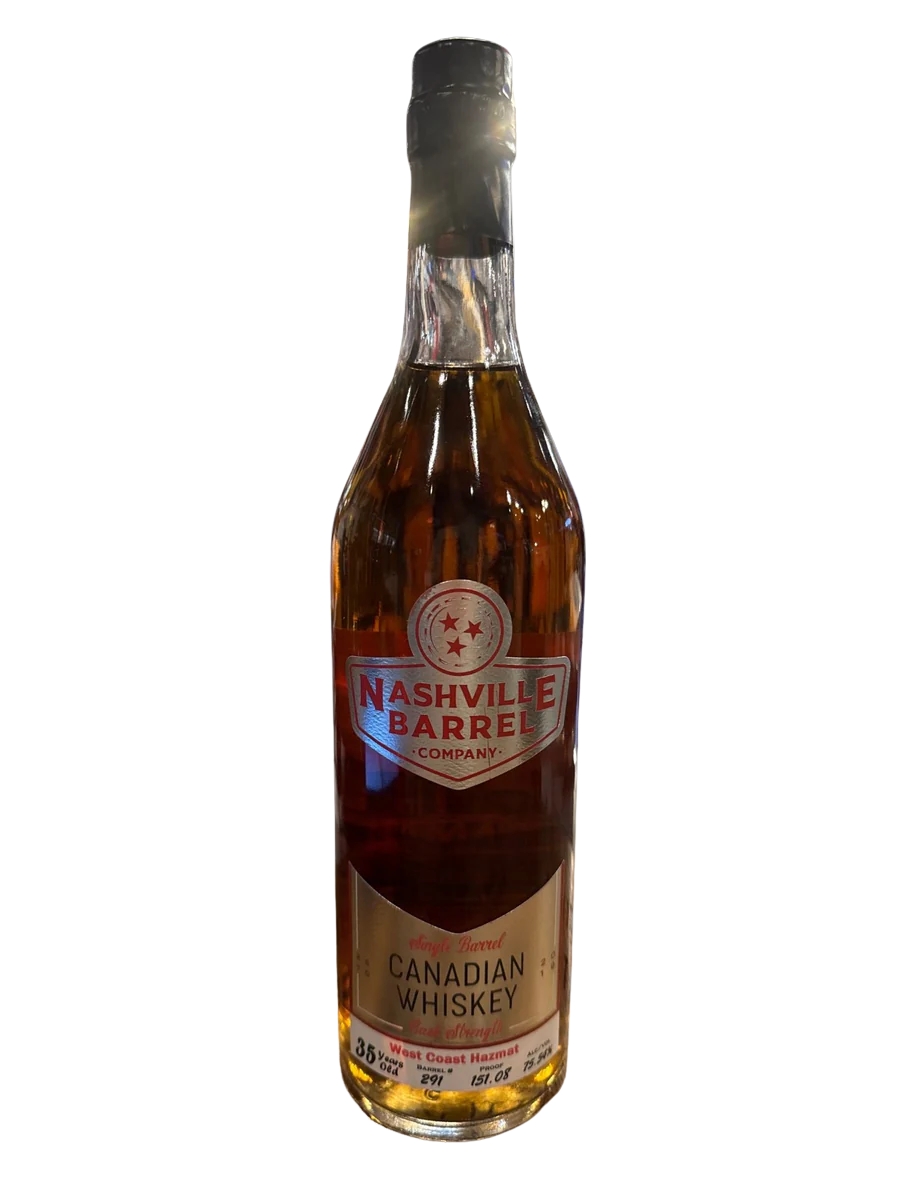 Nashville Barrel Company 35 Year Single Barrel Canadian Whiskey Hazmat 151.08 Proof 750ml
